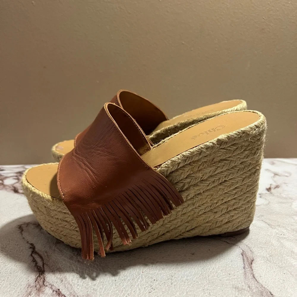 Chloe Tan Wedges - Picture 6 of 12